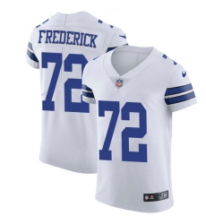 Men's Nike Dallas Cowboys #72 Travis Frederick Elite White NFL Jersey