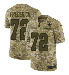 Men's Nike Dallas Cowboys #72 Travis Frederick Limited Camo 2018 Salute to Service NFL Jersey