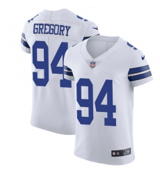 Men's Nike Dallas Cowboys #94 Randy Gregory Elite White NFL Jersey