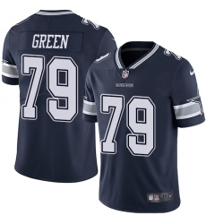 Men's Nike Dallas Cowboys #79 Chaz Green Navy Blue Team Color Vapor Untouchable Limited Player NFL Jersey