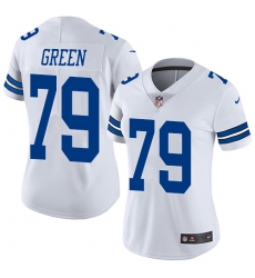 Women's Nike Dallas Cowboys #79 Chaz Green Elite White NFL Jersey