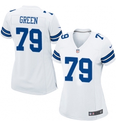 Women's Nike Dallas Cowboys #79 Chaz Green Game White NFL Jersey