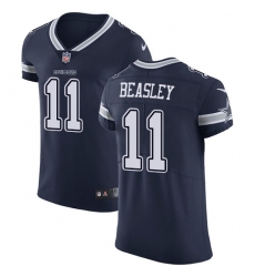 Men's Nike Dallas Cowboys #11 Cole Beasley Navy Blue Team Color Vapor Untouchable Elite Player NFL Jersey