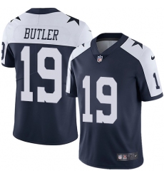 Men's Nike Dallas Cowboys #19 Brice Butler Navy Blue Throwback Alternate Vapor Untouchable Limited Player NFL Jersey