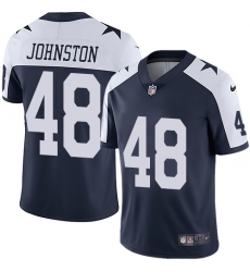 Youth Nike Dallas Cowboys #48 Daryl Johnston Navy Blue Throwback Alternate Vapor Untouchable Limited Player NFL Jersey