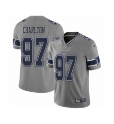 Youth Dallas Cowboys #97 Taco Charlton Limited Gray Inverted Legend Football Jersey