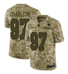 Youth Nike Dallas Cowboys #97 Taco Charlton Limited Camo 2018 Salute to Service NFL Jersey