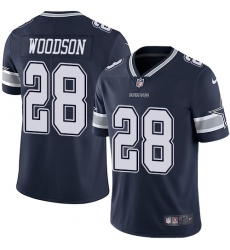 Men's Nike Dallas Cowboys #28 Darren Woodson Navy Blue Team Color Vapor Untouchable Limited Player NFL Jersey