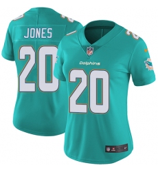 Women's Nike Miami Dolphins #20 Reshad Jones Elite Aqua Green Team Color NFL Jersey
