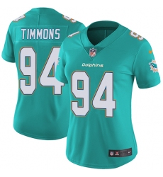 Women's Nike Miami Dolphins #94 Lawrence Timmons Elite Aqua Green Team Color NFL Jersey