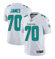 Youth Nike Miami Dolphins #70 Ja'Wuan James White Vapor Untouchable Limited Player NFL Jersey