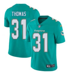 Youth Nike Miami Dolphins #31 Michael Thomas Aqua Green Team Color Vapor Untouchable Limited Player NFL Jersey
