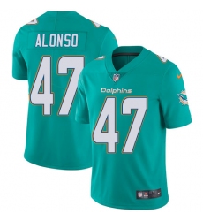 Youth Nike Miami Dolphins #47 Kiko Alonso Elite Aqua Green Team Color NFL Jersey