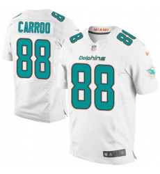 Men's Nike Miami Dolphins #88 Leonte Carroo Elite White NFL Jersey