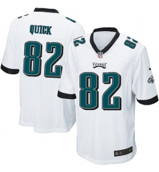 Men's Nike Philadelphia Eagles #82 Mike Quick Game White NFL Jersey