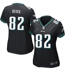 Women's Nike Philadelphia Eagles #82 Mike Quick Game Black Alternate NFL Jersey