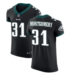 Men's Nike Philadelphia Eagles #31 Wilbert Montgomery Black Alternate Vapor Untouchable Elite Player NFL Jersey