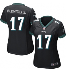 Women's Nike Philadelphia Eagles #17 Harold Carmichael Game Black Alternate NFL Jersey
