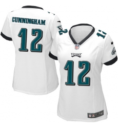 Women's Nike Philadelphia Eagles #12 Randall Cunningham Game White NFL Jersey