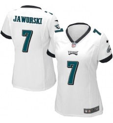 Women's Nike Philadelphia Eagles #7 Ron Jaworski Game White NFL Jersey