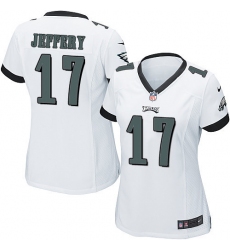 Women's Nike Philadelphia Eagles #17 Alshon Jeffery Game White NFL Jersey