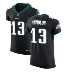 Men's Nike Philadelphia Eagles #13 Nelson Agholor Black Alternate Vapor Untouchable Elite Player NFL Jersey