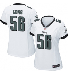 Women's Nike Philadelphia Eagles #56 Chris Long Game White NFL Jersey