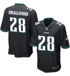Men's Nike Philadelphia Eagles #28 Wendell Smallwood Game Black Alternate NFL Jersey