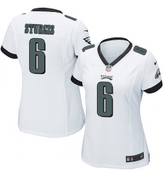 Women's Nike Philadelphia Eagles #6 Caleb Sturgis Game White NFL Jersey
