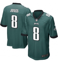 Men's Nike Philadelphia Eagles #8 Donnie Jones Game Midnight Green Team Color NFL Jersey