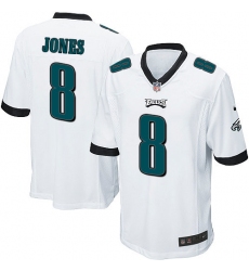 Men's Nike Philadelphia Eagles #8 Donnie Jones Game White NFL Jersey