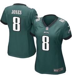 Women's Nike Philadelphia Eagles #8 Donnie Jones Game Midnight Green Team Color NFL Jersey