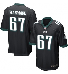 Men's Nike Philadelphia Eagles #67 Chance Warmack Game Black Alternate NFL Jersey