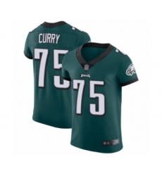 Men's Philadelphia Eagles #75 Vinny Curry Midnight Green Team Color Vapor Untouchable Elite Player Football Jersey