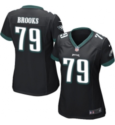 Women's Nike Philadelphia Eagles #79 Brandon Brooks Game Black Alternate NFL Jersey