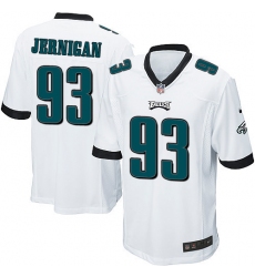 Men's Nike Philadelphia Eagles #93 Timmy Jernigan Game White NFL Jersey