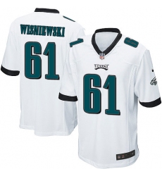 Men's Nike Philadelphia Eagles #61 Stefen Wisniewski Game White NFL Jersey