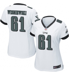 Women's Nike Philadelphia Eagles #61 Stefen Wisniewski Game White NFL Jersey