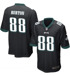 Men's Nike Philadelphia Eagles #88 Trey Burton Game Black Alternate NFL Jersey