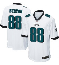 Men's Nike Philadelphia Eagles #88 Trey Burton Game White NFL Jersey