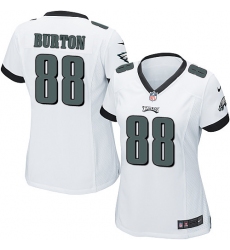 Women's Nike Philadelphia Eagles #88 Trey Burton Game White NFL Jersey