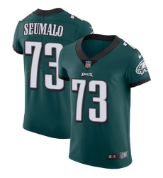 Men's Nike Philadelphia Eagles #73 Isaac Seumalo Midnight Green Team Color Vapor Untouchable Elite Player NFL Jersey