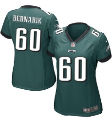 Women's Nike Philadelphia Eagles #60 Chuck Bednarik Game Midnight Green Team Color NFL Jersey