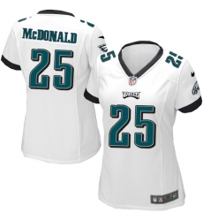 Women's Nike Philadelphia Eagles #25 Tommy McDonald Game White NFL Jersey
