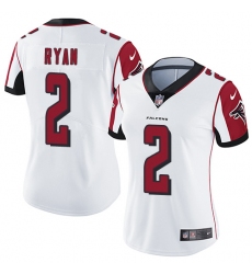 Women's Nike Atlanta Falcons #2 Matt Ryan Elite White NFL Jersey