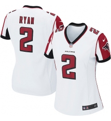 Women's Nike Atlanta Falcons #2 Matt Ryan Game White NFL Jersey