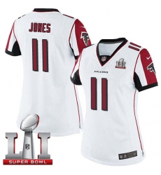 Women's Nike Atlanta Falcons #11 Julio Jones White Super Bowl LI 51 Vapor Untouchable Limited Player NFL Jersey