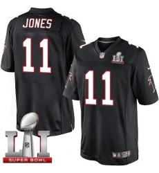 Youth Nike Atlanta Falcons #11 Julio Jones Elite Black Alternate Super Bowl LI 51 NFL Jersey