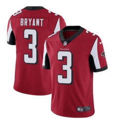 Men's Nike Atlanta Falcons #3 Matt Bryant Red Team Color Vapor Untouchable Limited Player NFL Jersey