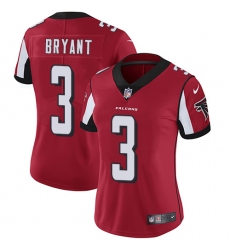 Women's Nike Atlanta Falcons #3 Matt Bryant Elite Red Team Color NFL Jersey